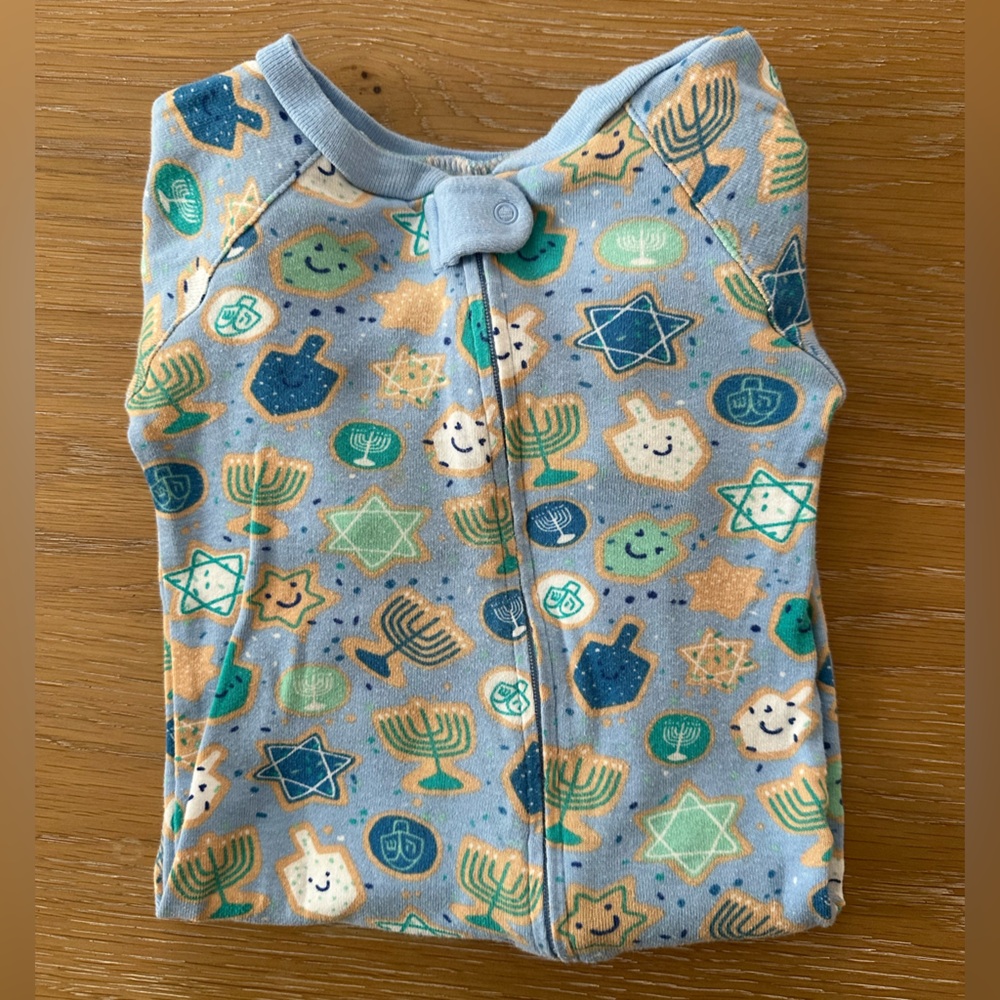 Target Hanukkah Baby Onesie 2024 Print 6-9mo